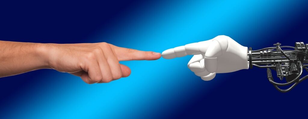 hand, robot, human